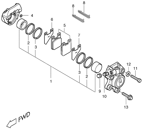 Front caliper