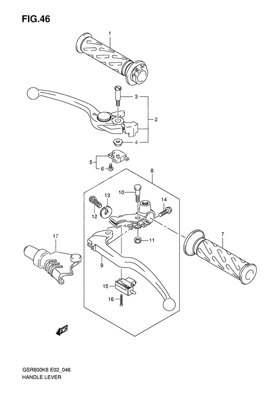 Handle lever              

                  Model k6/k7/k8/k9