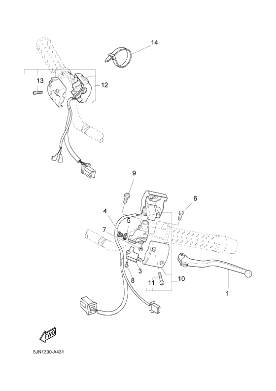 Handle switch & lever