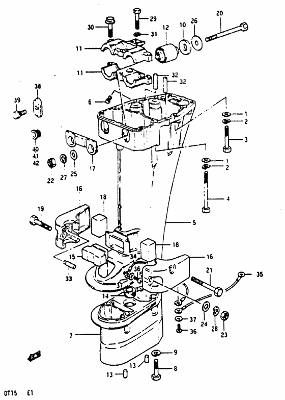 Drive shaft housing