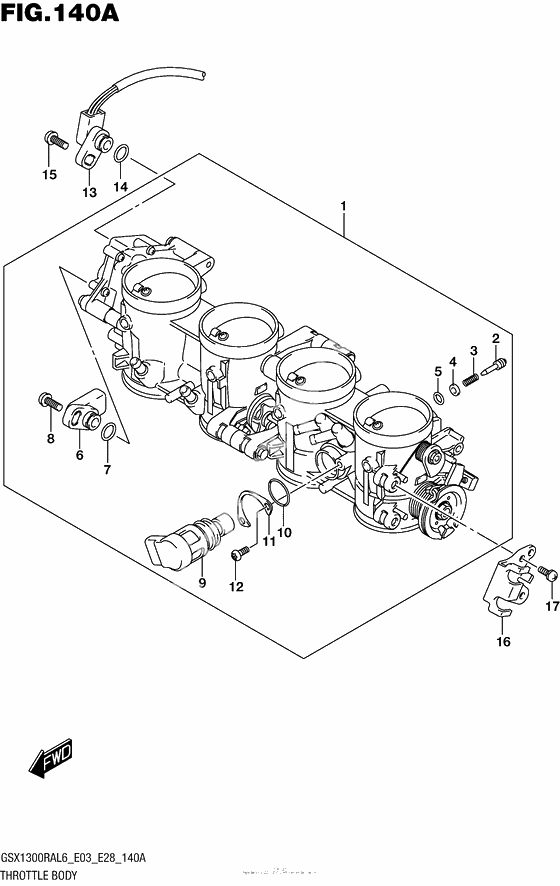 Throttle Body (Gsx1300Ral6 E03)