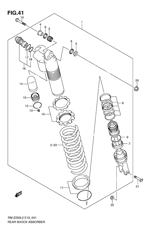 Rear shock absorber