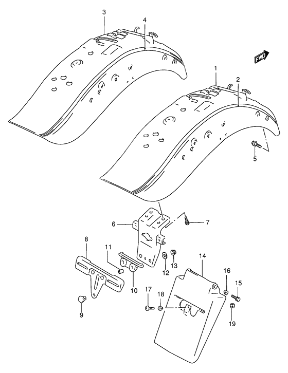 Rear fender              

                  Model v/w