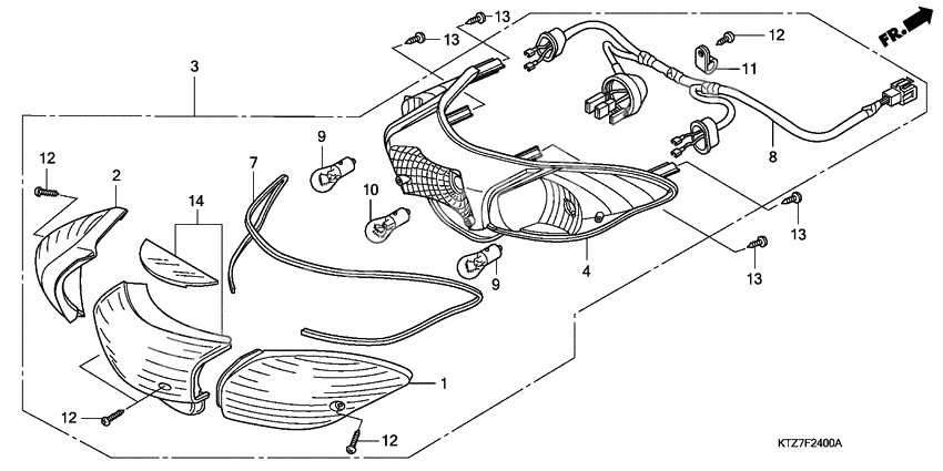 Rear combination light