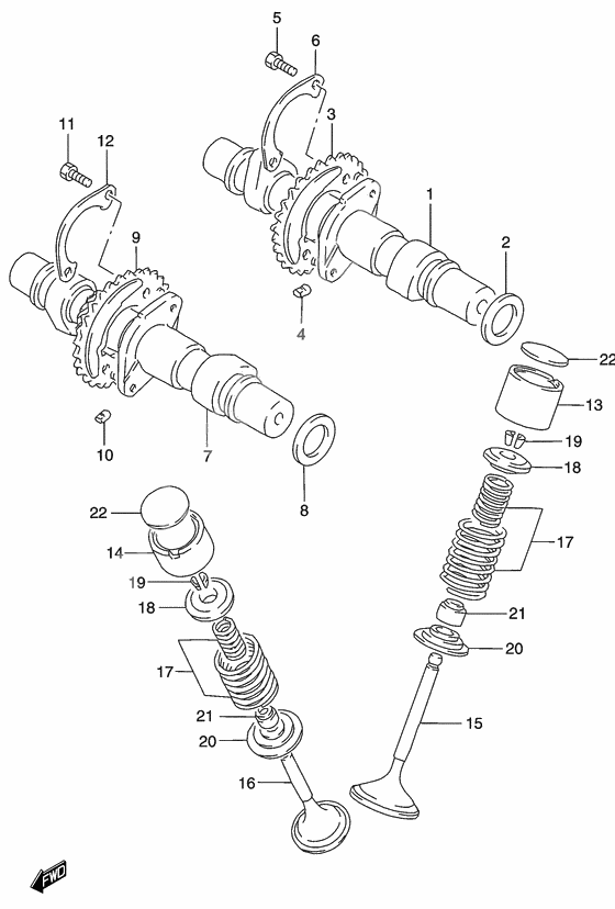 Camshaft-valve