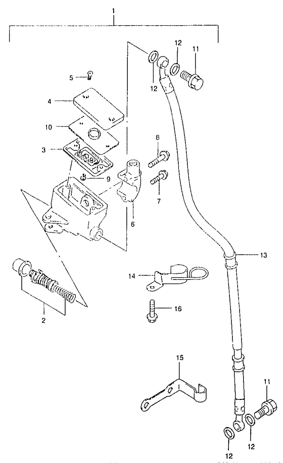 Front master cylinder