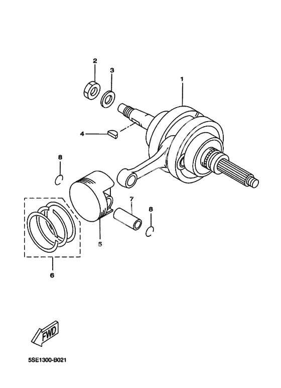 Коленчатый вал & Поршень