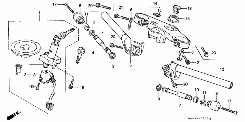Handle pipe/top bridge