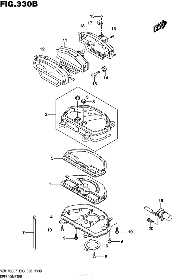 Speedometer (Vzr1800Bzl7 E03)