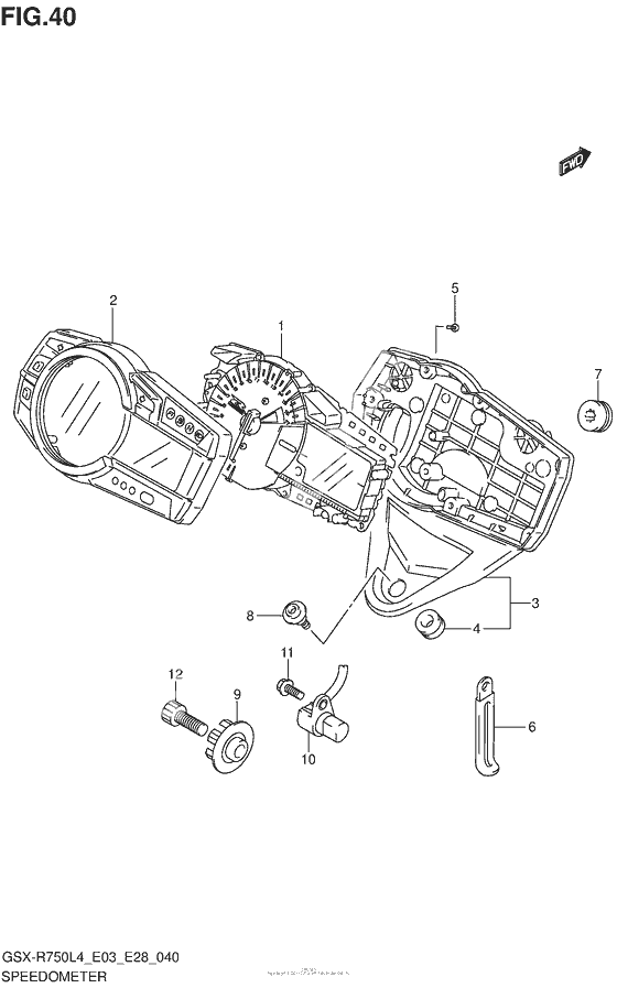 Speedometer (Gsx-R750L4 E33)