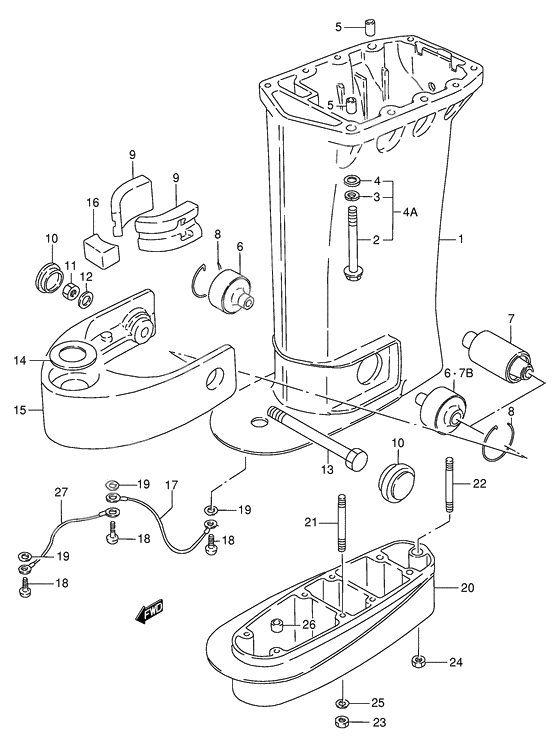 Drive shaft housing