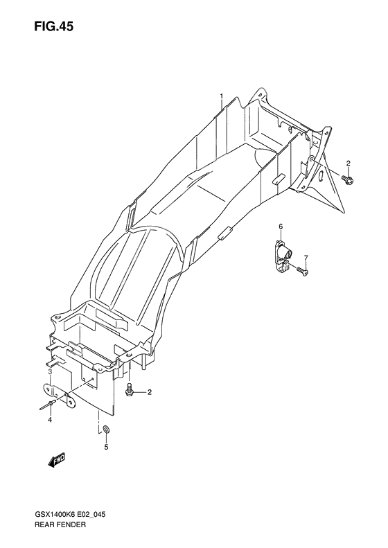 Rear fender