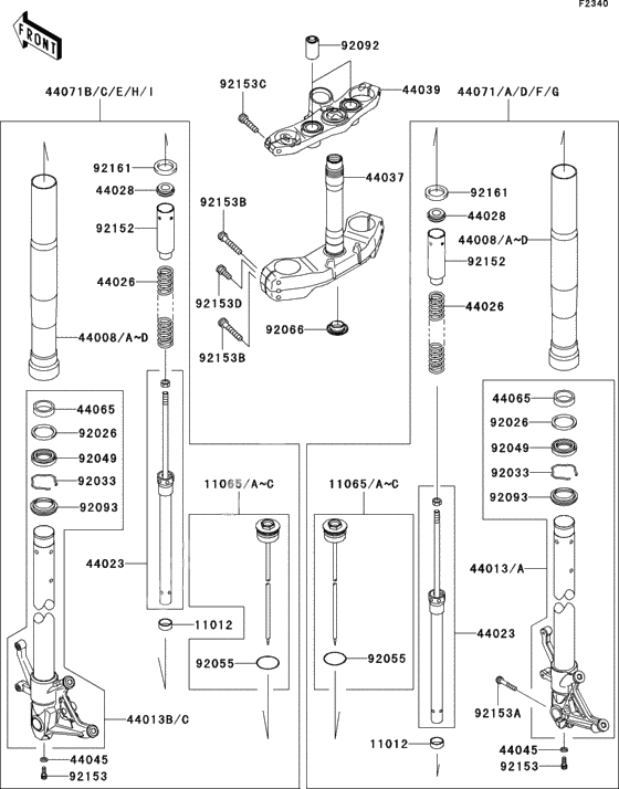 Front fork(1/2)