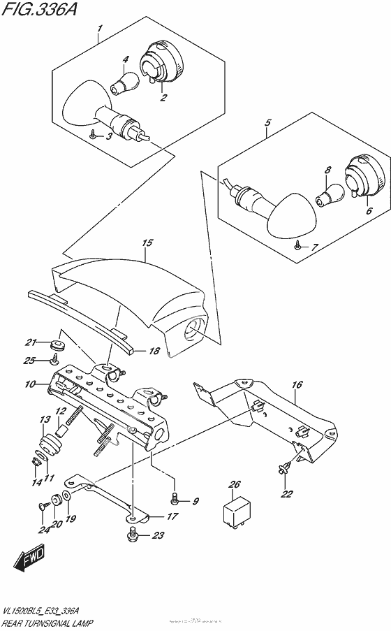 Rear turnsignal lamp