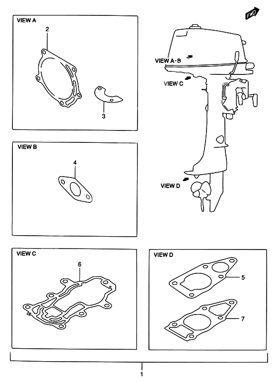 Opt : gasket set