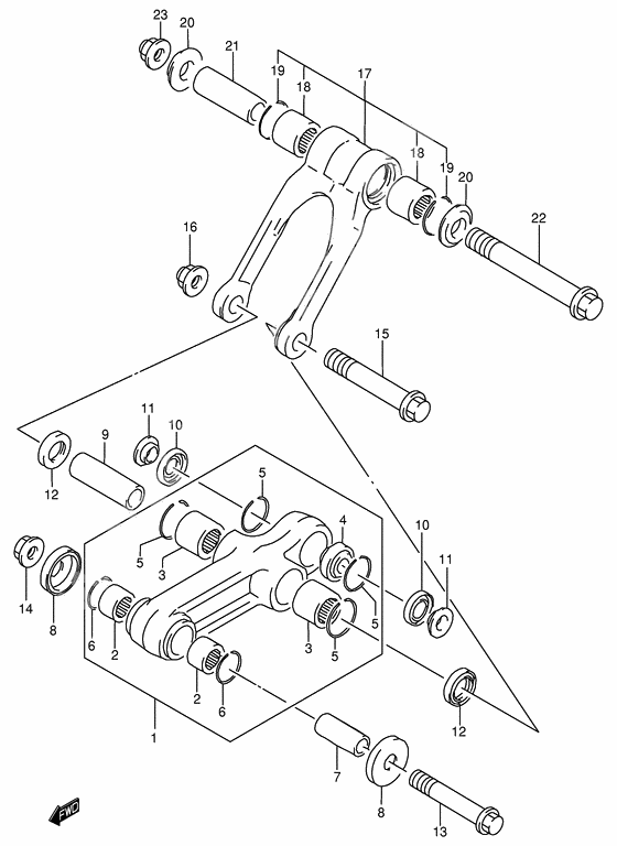 Rear cushion lever              

                  Model k2/k3