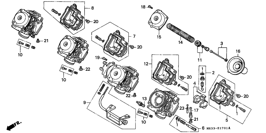 Carburetor assy              

                  COMPONENT PARTS