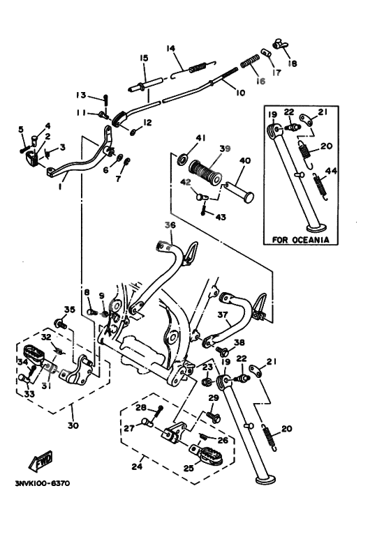Support & repose pied