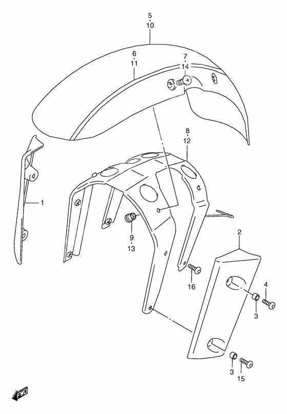 Front fender              

                  Model v