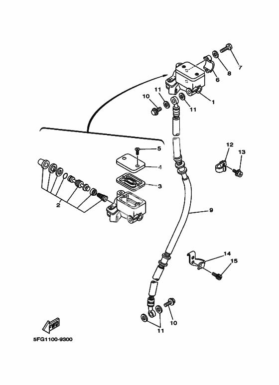 Front master cylinder