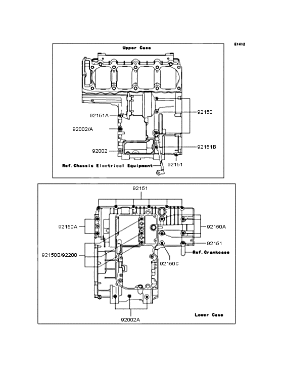 Crankcase bolt pattern