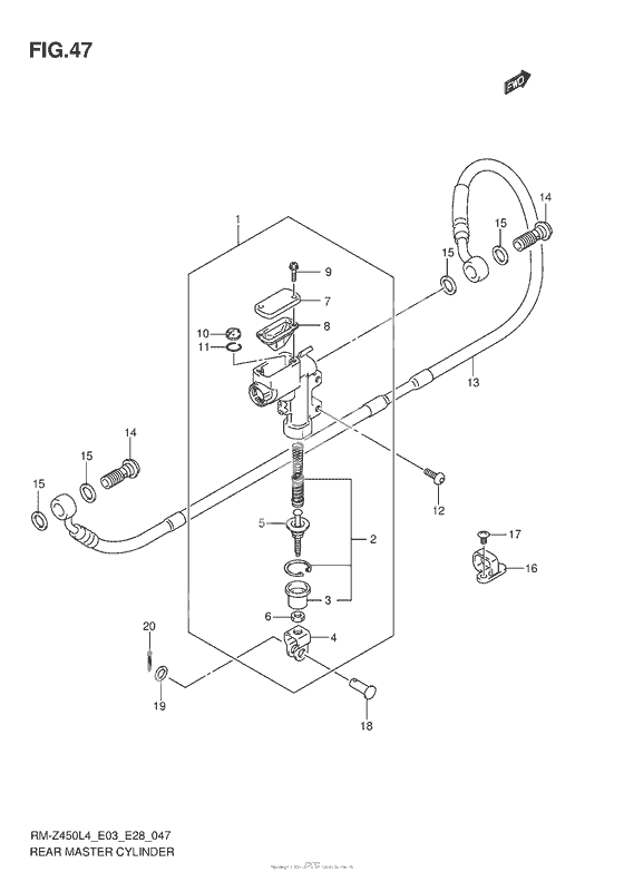 Задний тормозной цилиндр
