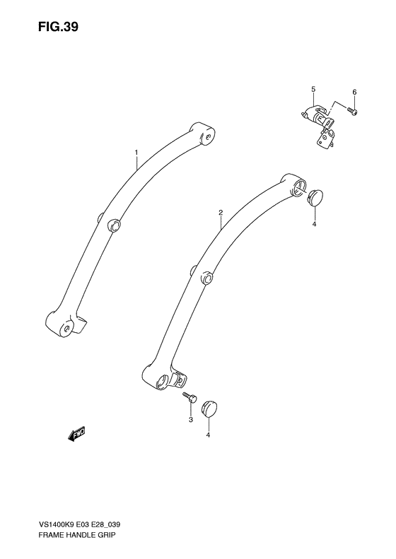 Frame handle grip