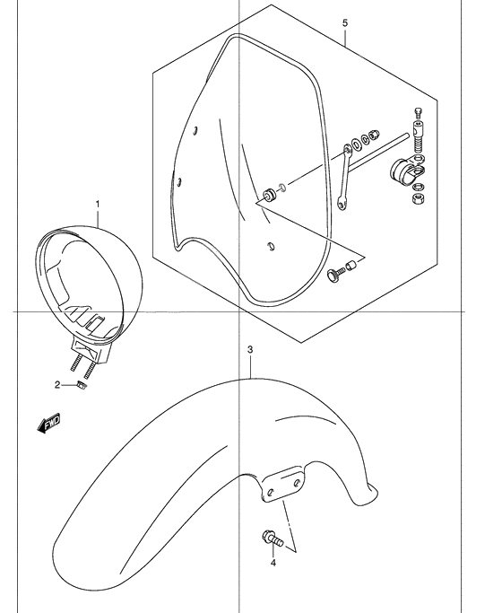 Front fender              

                  Model k2/k3/k4