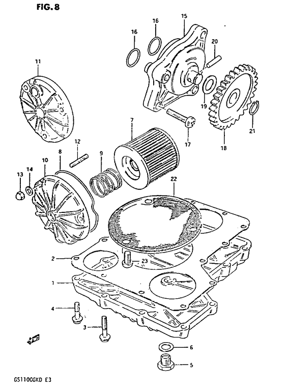 Oil pump - oil filter