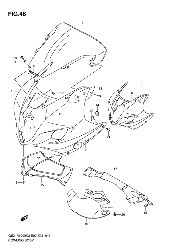 Cowling body              

                  Model k3