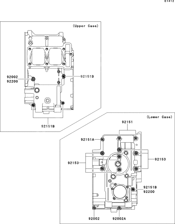 Crankcase bolt pattern