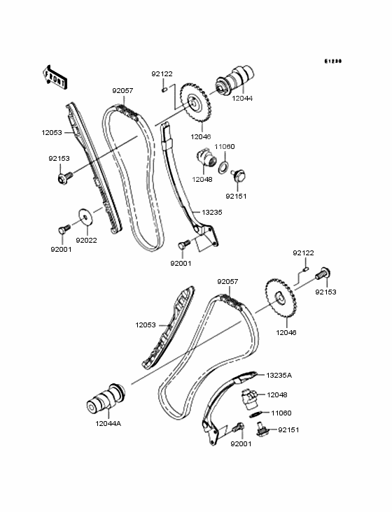 Camshaft/tensioner