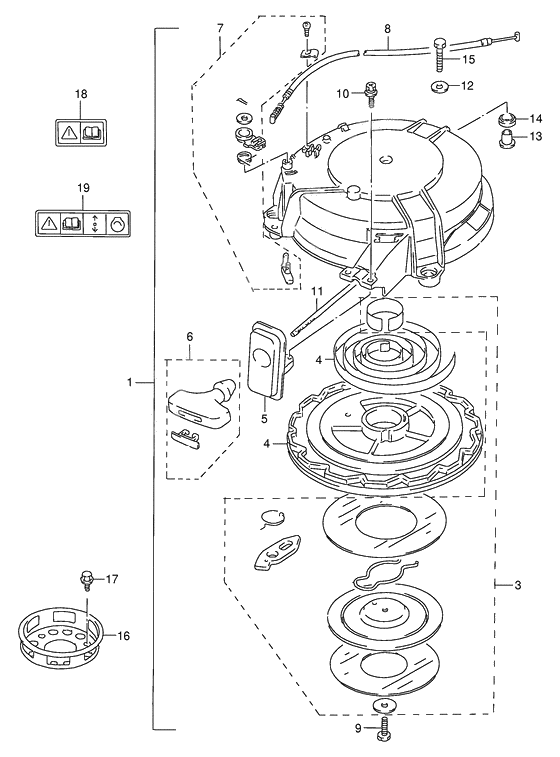 Starter assy recoil