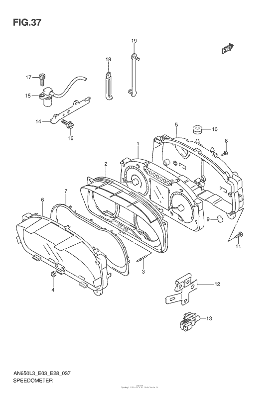 Speedometer (An650L3 E03)