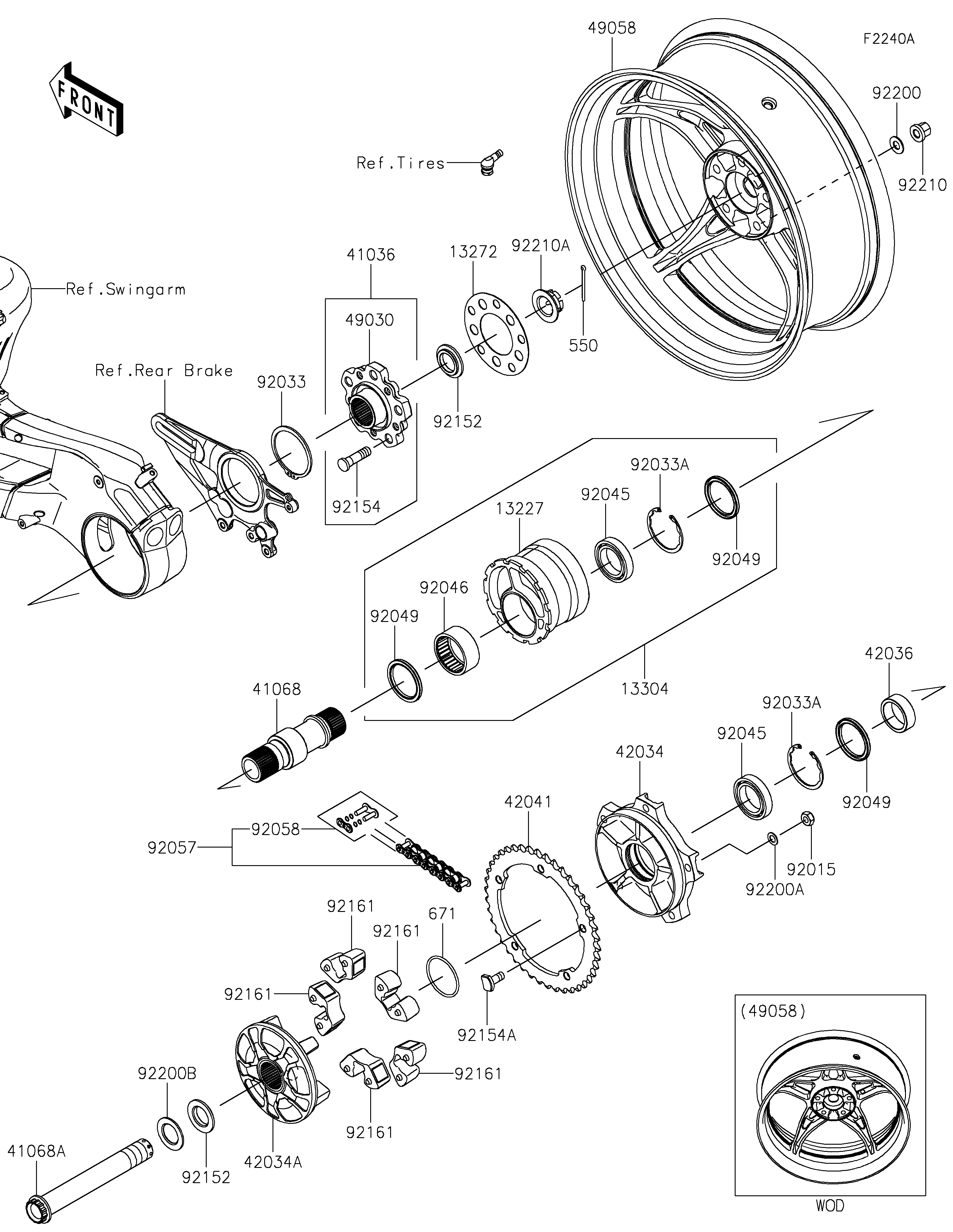 Rear Wheel/Chain(YKF/YLF)