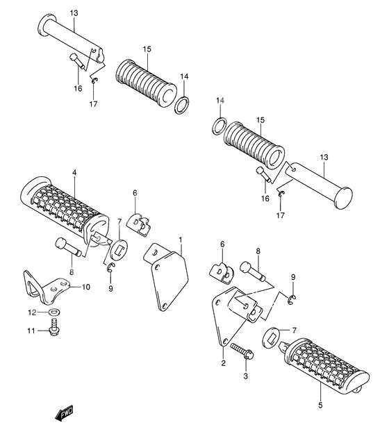 Footrest              

                  Model k3/k4