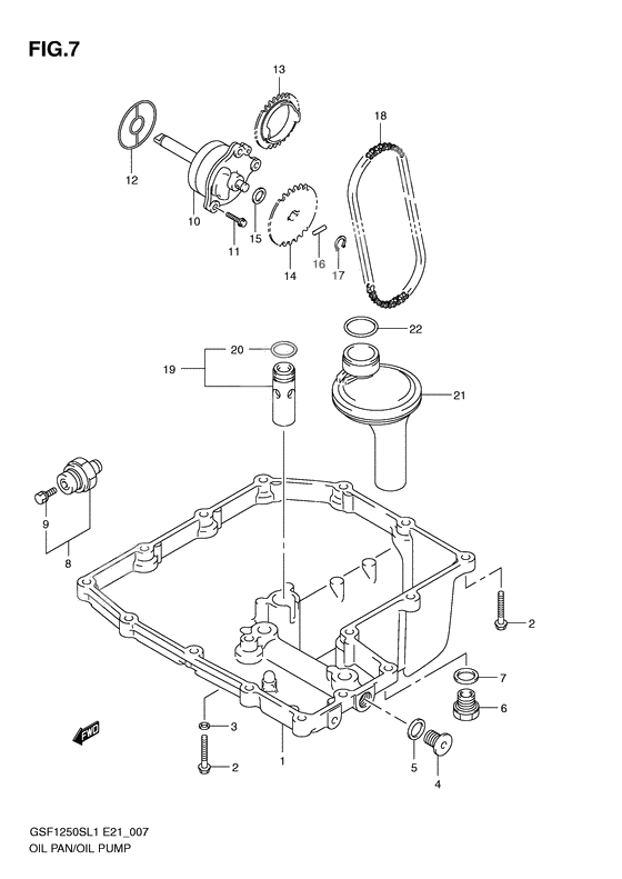 Oil pan/oil pump