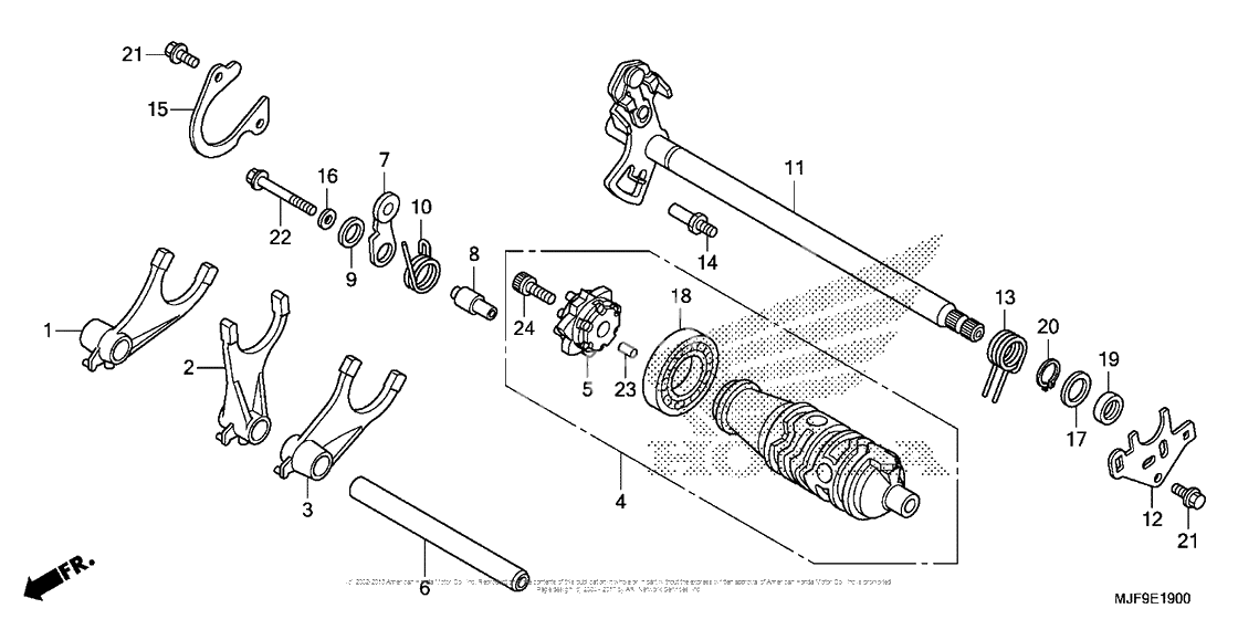 Gearshift drum (1)