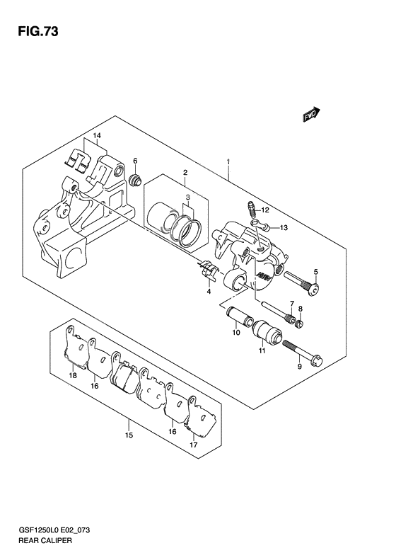 Rear caliper              

                  Gsf1250l0