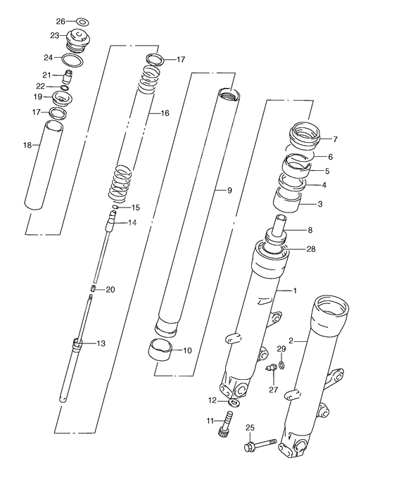 Front damper              

                  Model w/x/y