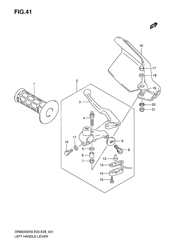 Left handle lever              

                  Model k6/k7/k8/k9