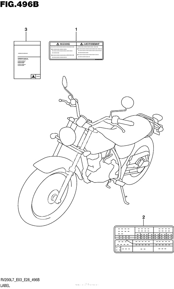 Информационные наклейки (Rv200L7 E28)