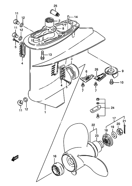 Gear case