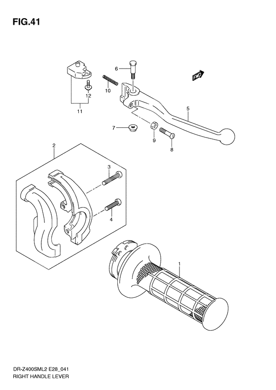 Right handle lever