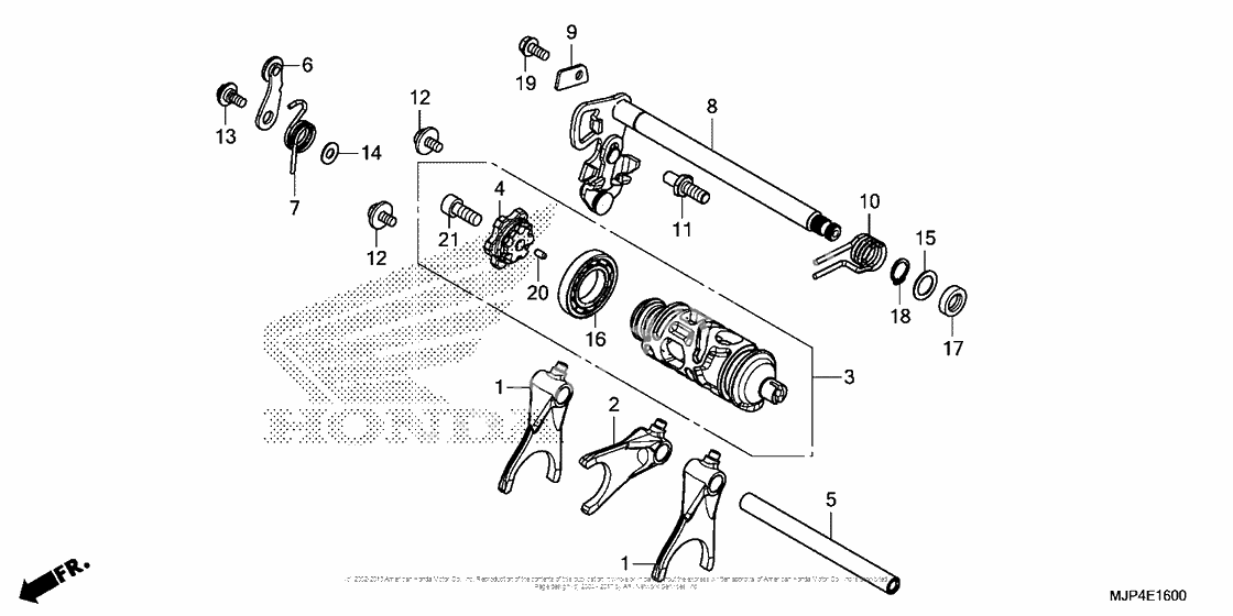 Gearshift drum (1)