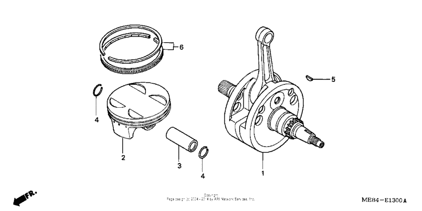 Crankshaft + piston