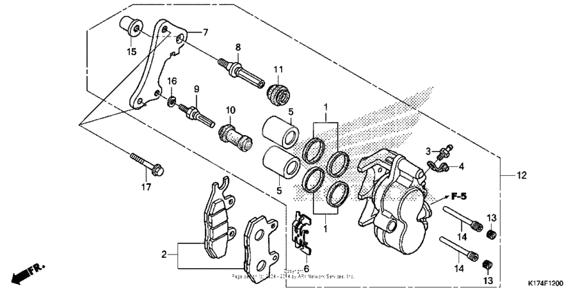 Front brake caliper