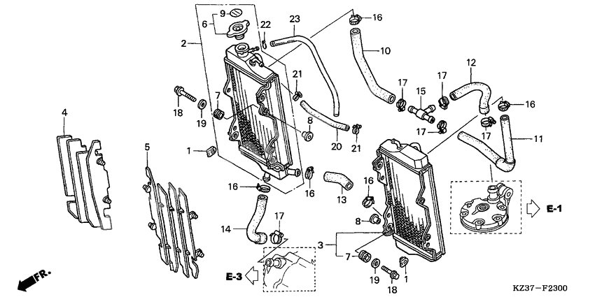 Radiator              

                  CR250R2-4