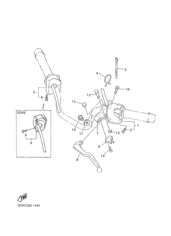 Handle switch. lever