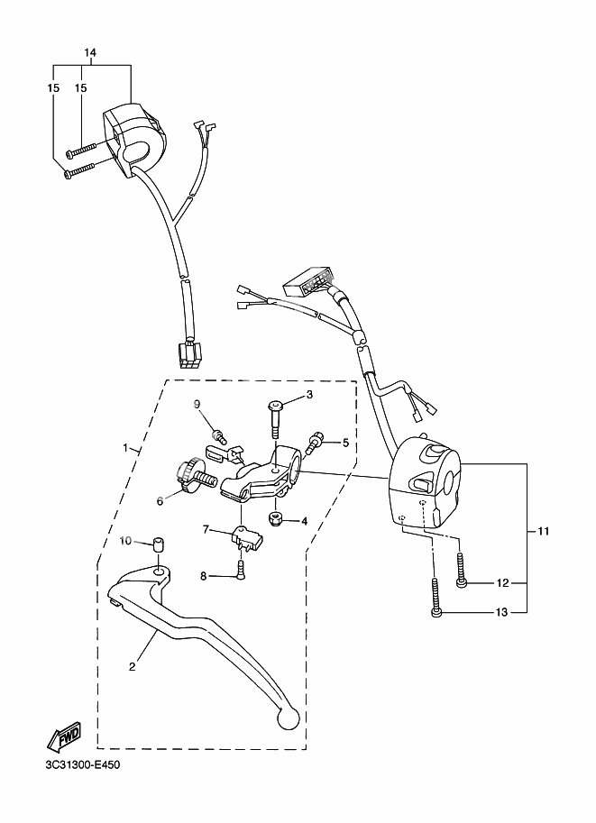 HANDLE SWITCH AND LEVER